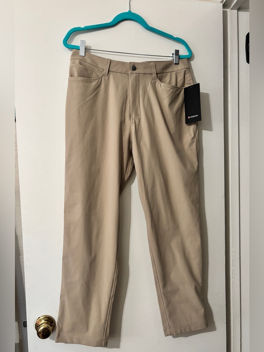 NEW! lululemon Men's Khaki Stretch Chinos - Light Tan